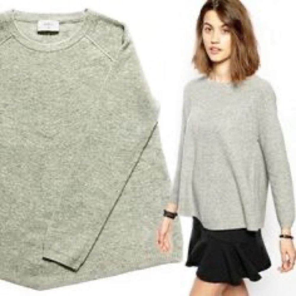 Ba&sh ribbed wool/ cashmere black sweater